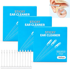 72-Piece Reusable Sticky Ear Cleaner with Soft Resin Tips, Washable Ear Wax Removal Picks for Adults & Hearing Aid Users