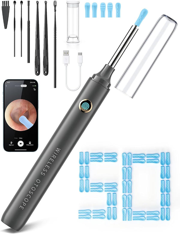 1080P Ear Wax Removal Tool with Camera | Otoscope with Light