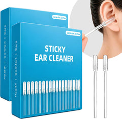 HAVENVOGUE 48-Piece Reusable Silicone Ear Wax Removal Kit, Sticky Ear Cleaning Sticks with Soft Tips & Dust Covers.