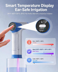 Ear Wax Removal Kit, Electric Ear Cleaner with Water Temperature Sensor for At-Home Earwax Cleaning