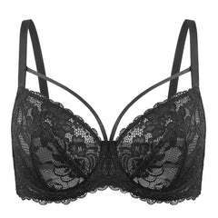 Dotvol Women'S plus Size Comfort Unlined Bra Sexy Floral Lace Wire Underwire Full Coverage Bra