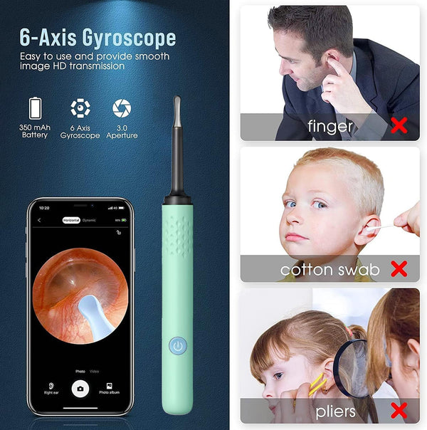 1080P Ear Wax Removal Tool with Camera & Light | Ear Cleaner