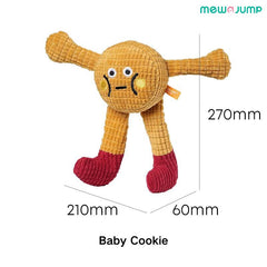 Mewajump Cat Plush Toy Pillow Doll, Dog Cat Sounding Doll, Self-Entertainment Bite-Resistant Teething Stick with Catnip