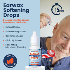 WaxBGone Ear Wax Removal Kit, SoftSpray Tips & Ear Drops for Gentle Earwax Removal and Ear Care