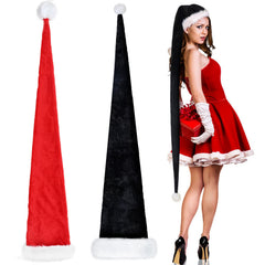 Extra Long Plush Santa Hat – Cozy Christmas