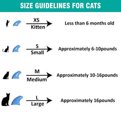 100 Pcs Cat Nail Caps | Cat Claw Covers with Adhesives and Applicators | 5X Different Glitter Colors (XS)