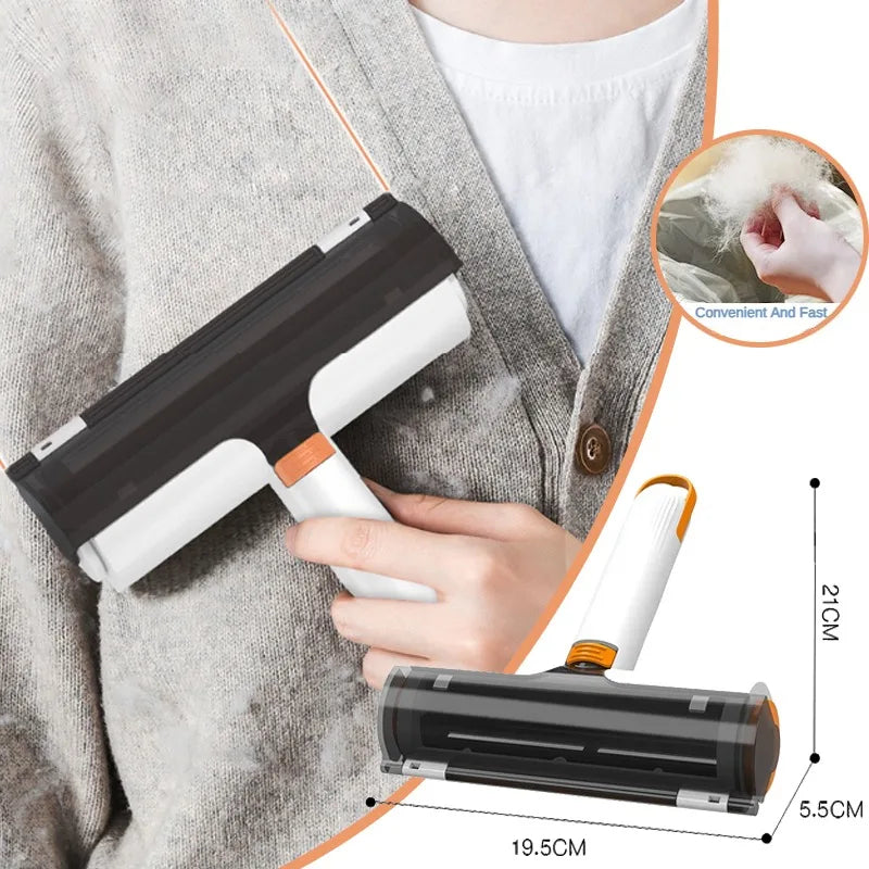 2-in-1 Pet Hair Remover Roller Brush