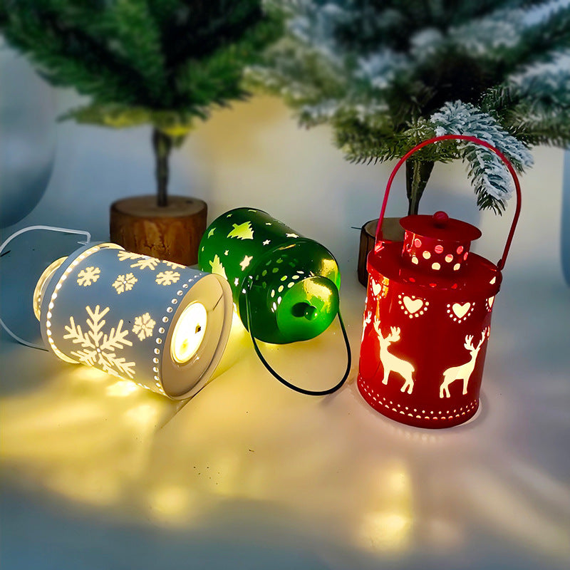 Christmas LED Candle Lantern Nordic Holiday Decoration