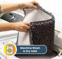 Grey Microfiber Non-Slip Muddy Mat – 30x19