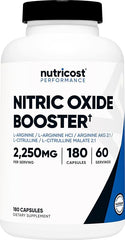 Nutricost Nitric Oxide Booster 2250mg – Energy Support
