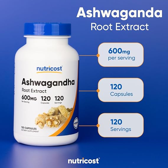Nutricost Ashwagandha 600mg – Stress & Wellness Support