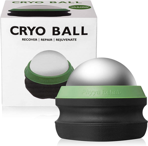 Phyya Rehab Ice Roller Ball – Cold Therapy Massage Roller for Muscles, Feet & Plantar Fascia