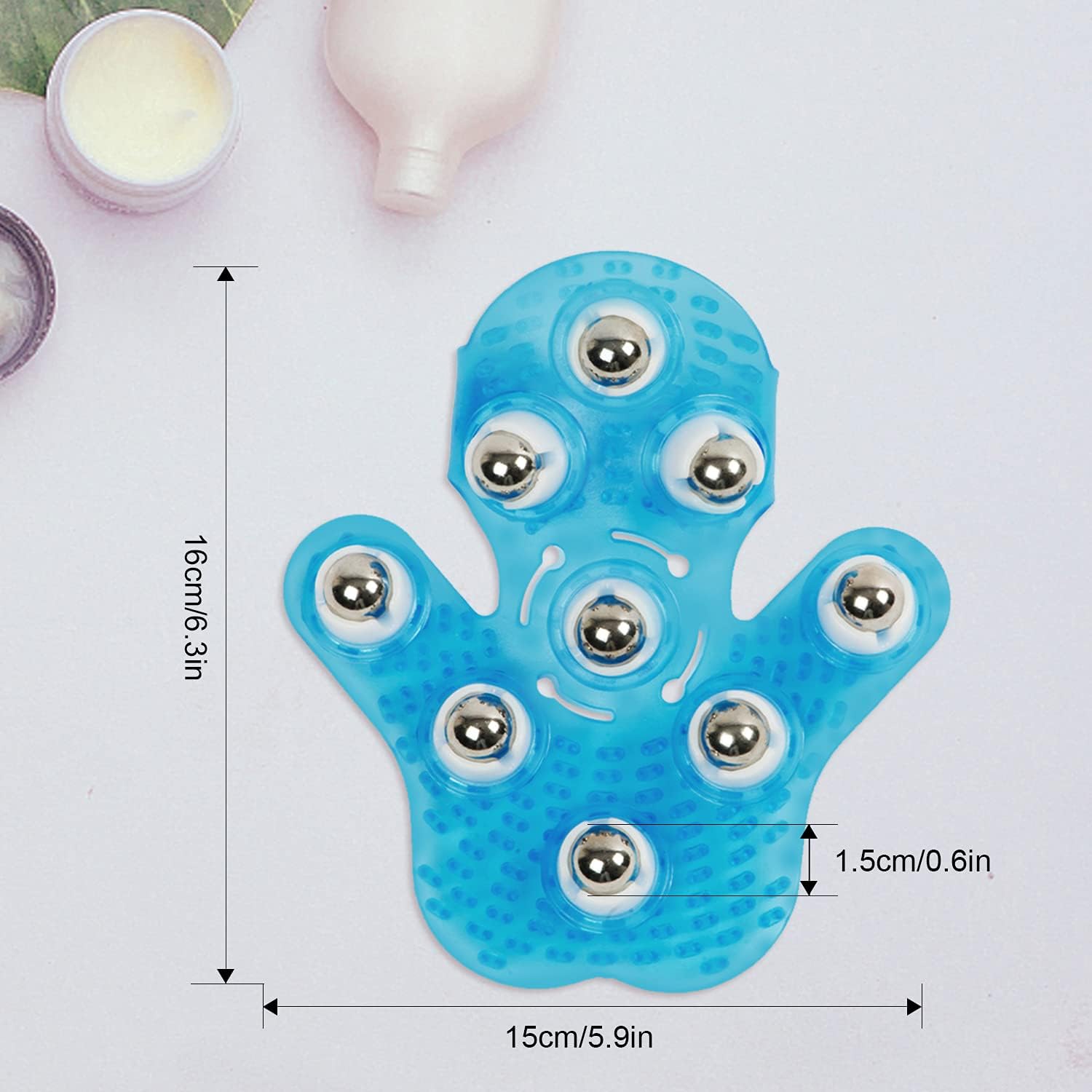 Portable Handheld Massage Ball – Roller Massager for Back, Neck, Feet & Shoulders