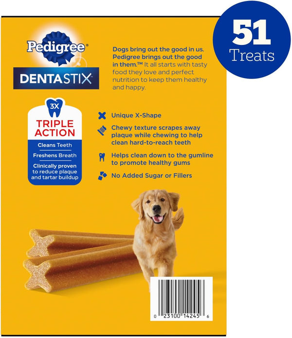 Pedigree Dentastix Large Dog Treats 51 Pack