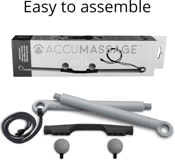 Body Back AccuMassage Tool - Neck Massager for Pain Relief Deep Tissue