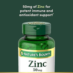 Nature’s Bounty Zinc 50mg Immune Support – 250 Caplets