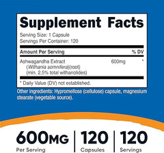 Nutricost Ashwagandha 600mg – Stress & Wellness Support