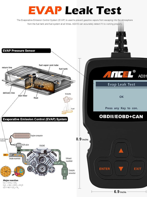 ANCEL AD310 OBD2 Scanner Car Code Reader Diagnostic Tool 1996+ Vehicles