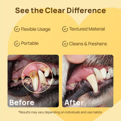 Dog & Cat Teeth Wipes for Fresh Breath