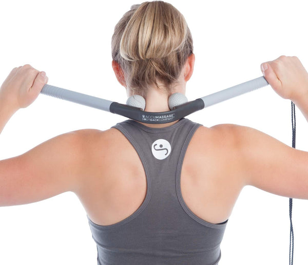 Body Back AccuMassage Tool - Neck Massager for Pain Relief Deep Tissue