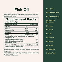 Nature’s Bounty Fish Oil 1200mg – Heart Health Omega-3