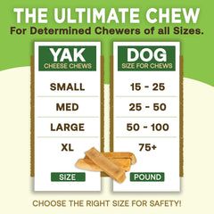 All-Natural Yak Cheese Dog Chews – High Protein