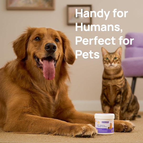 Dog & Cat Teeth Wipes for Fresh Breath