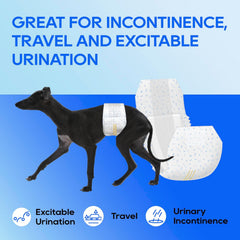 All-Absorb Male Dog Wraps – Small, 50 Count