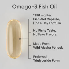 Sports Research Omega-3 Fish Oil 1250 – Triple Strength