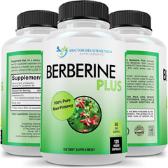 DOCTOR RECOMMENDED SUPPLEMENTS Berberine Plus 1200mg Per Serving - 120 Veggie Capsules with Royal Jelly