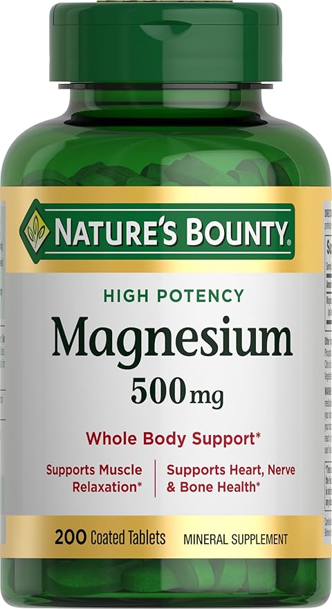 Nature’s Bounty Magnesium 500mg – Bone & Muscle Support