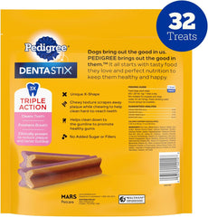 Pedigree Dentastix Large Dog Dental Treats 32 Pack