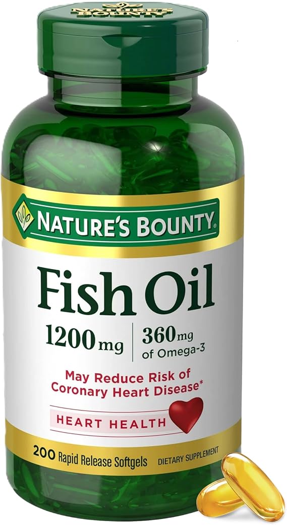 Nature’s Bounty Fish Oil 1200mg – Heart Health Omega-3
