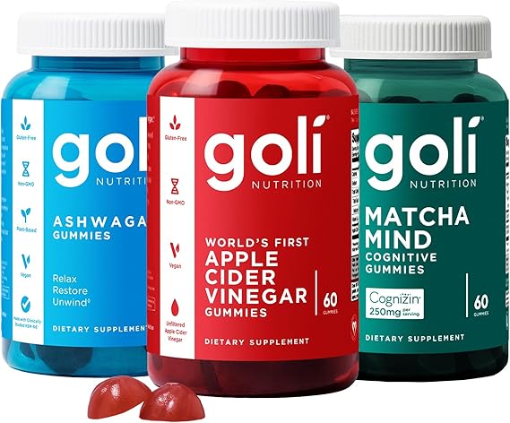 Goli Favorites Bundle – ACV, Ashwagandha & Matcha Mind