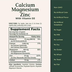 Nature’s Bounty Calcium Magnesium Zinc – Bone Support