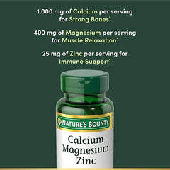 Nature’s Bounty Calcium Magnesium Zinc – Bone Support