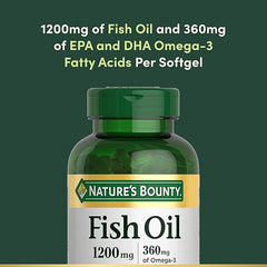 Nature’s Bounty Fish Oil 1200mg – Heart Health Omega-3