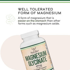 Magnesium Glycinate 400mg – Sleep & Muscle Support