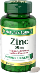 Nature’s Bounty Zinc 50mg Immune Support – 250 Caplets