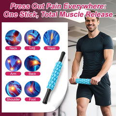 Massage Roller Stick – Deep Tissue Muscle Massager for Legs, Calves & Thighs
