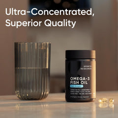 Sports Research Omega-3 Fish Oil 1250 – Triple Strength