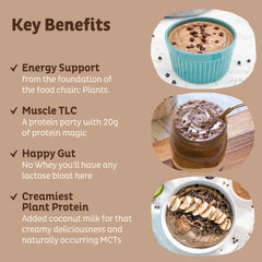 KOS Vegan Protein Powder, Chocolate USDA Organic - Low Carb Pea Protein Blend, Plant Based Superfood with Vitamins & Minerals - Keto, Soy, Gluten Free - Meal Replacement for Women & Men - 10 Servings