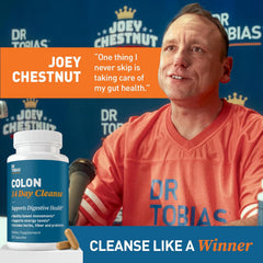Dr. Tobias Colon Cleanse - Constipation Relief & Gut Health Support for Women & Men | 14 Day Colon Cleanser for a Gentle Colon Detox & Gut Flush - 28 Capsules (1-2 Daily)