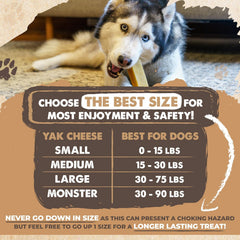 Yak Cheese Dog Chews – Large Aggressive Chewers