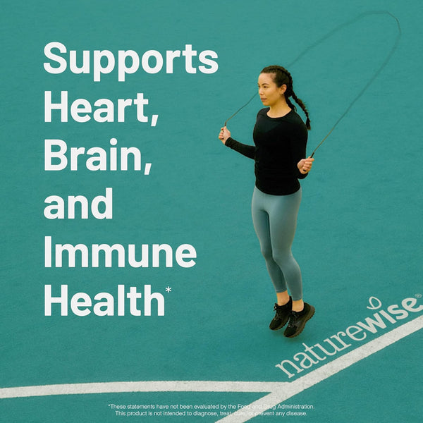 NatureWise Omega-3 Fish Oil 1000mg – Heart & Brain Support