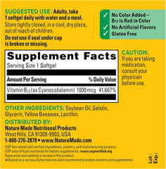 Nature Made Vitamin B12 1000mcg – Energy Support