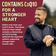 Force Factor Total Beets Ultimate Heart Health Chews for Blood Pressure Support, with Beetroot Powder, CoQ10, B Vitamins & Grapeseed Extract for Blood Flow & Energy, Pomegranate Berry, 60 Soft Chews