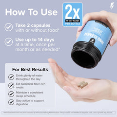 InnoSupps Inno Cleanse 2X 14 Day Colon & Detox Flush, Waist Trimming Complex, Gut Cleanse, Digestive System Support, Stool Softener & Reduced Bloating & Occasional Constipation Relief