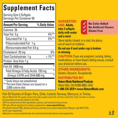 Nature Made Fish Oil 1200mg – Heart Support Omega-3
