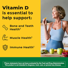 Nature Made Vitamin D3 + K2 5000 IU – Bone Support